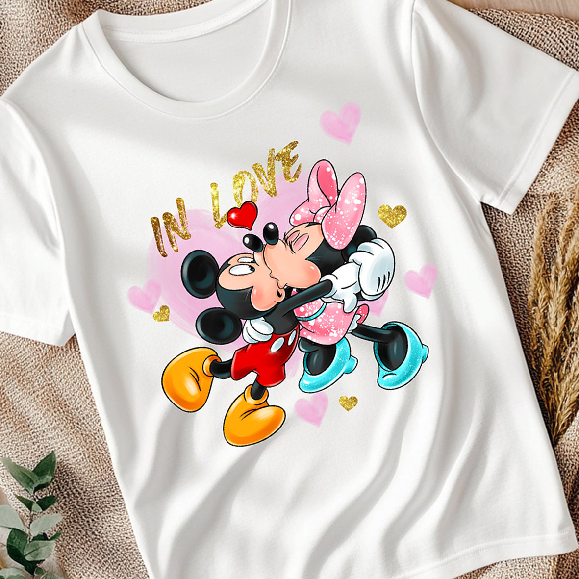 Playera mickey y minnie D1